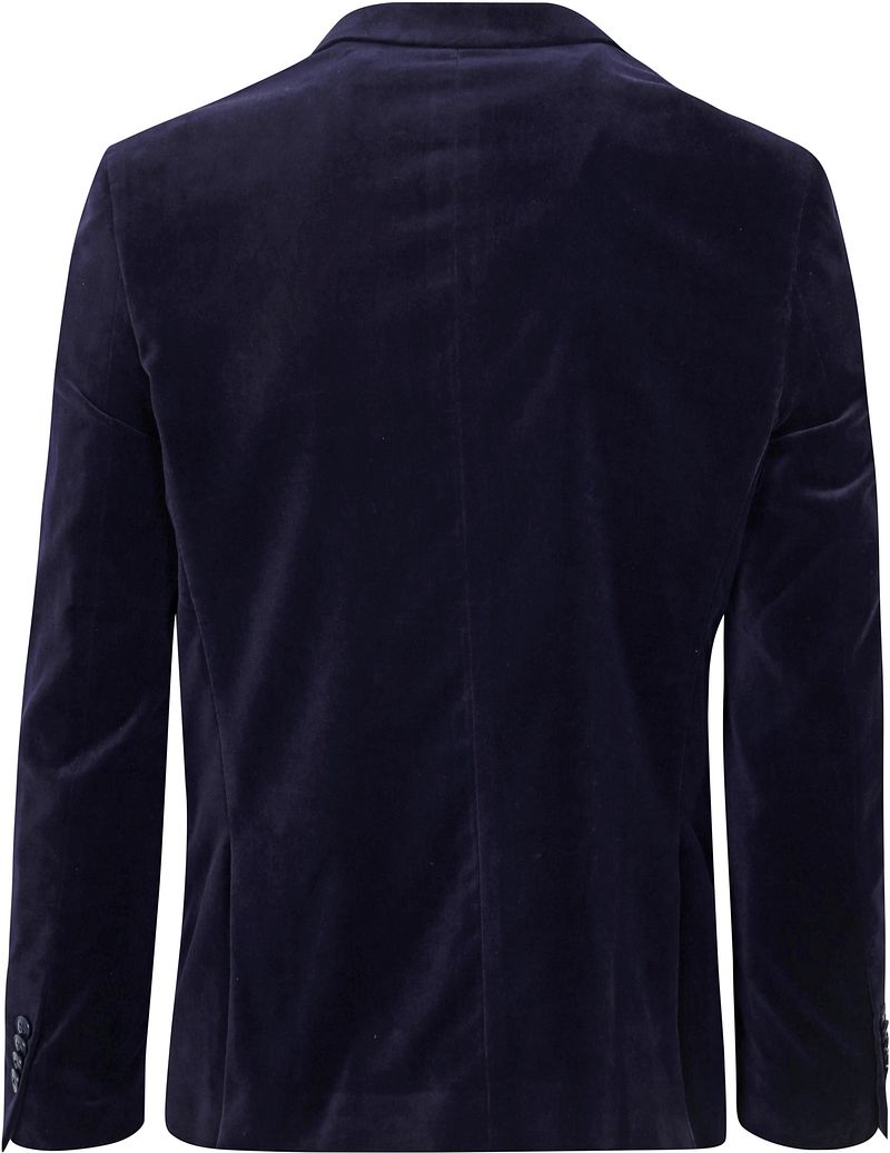 Suitable Smoking Blazer Velvet Navy