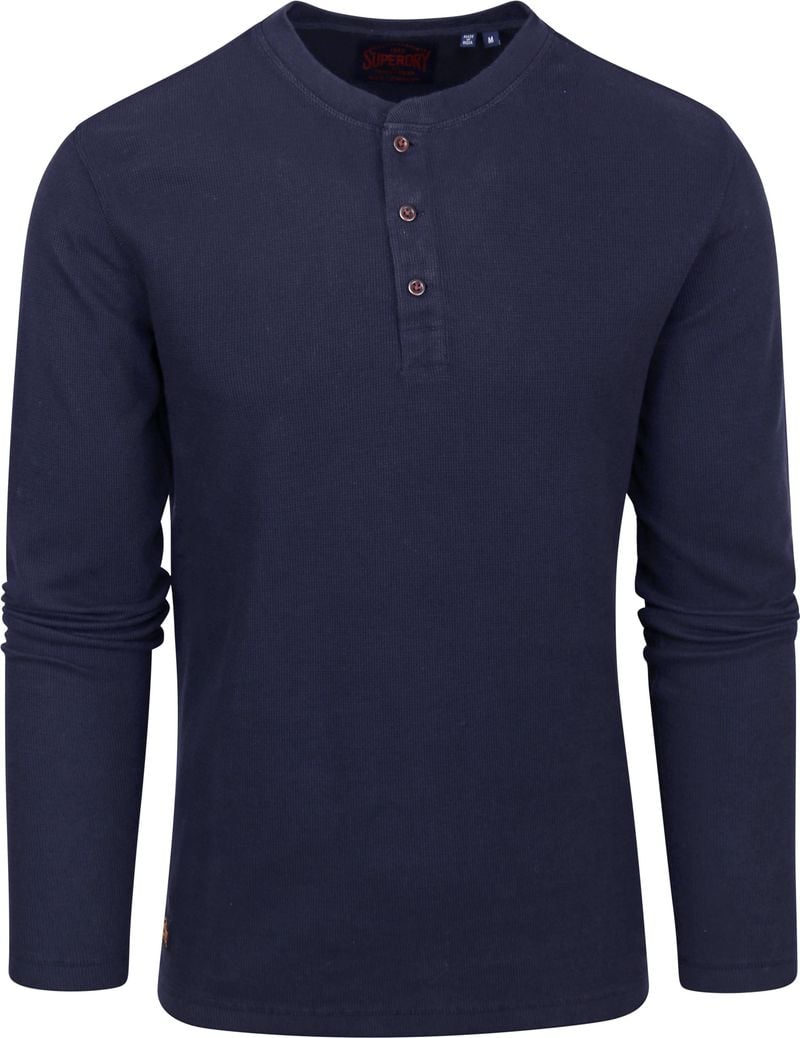 Superdry Waffle T-Shirt Navy