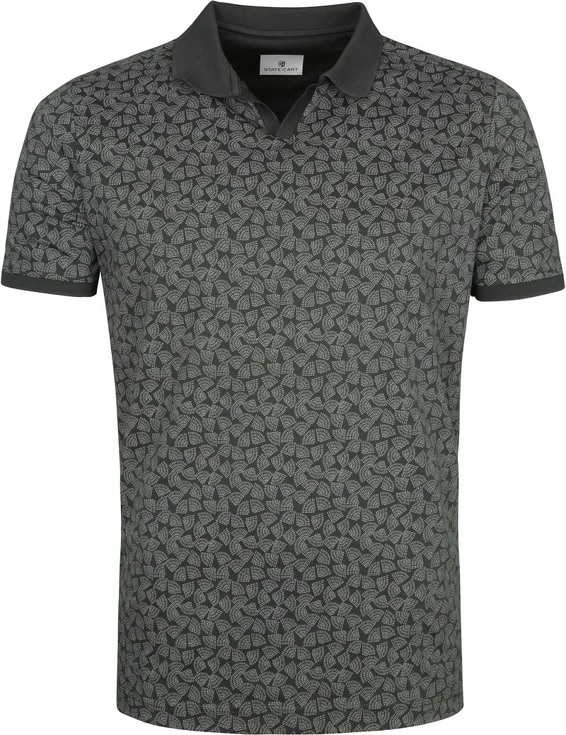State Of Art Polo Foncé Imprimé Vert Vert foncé taille M