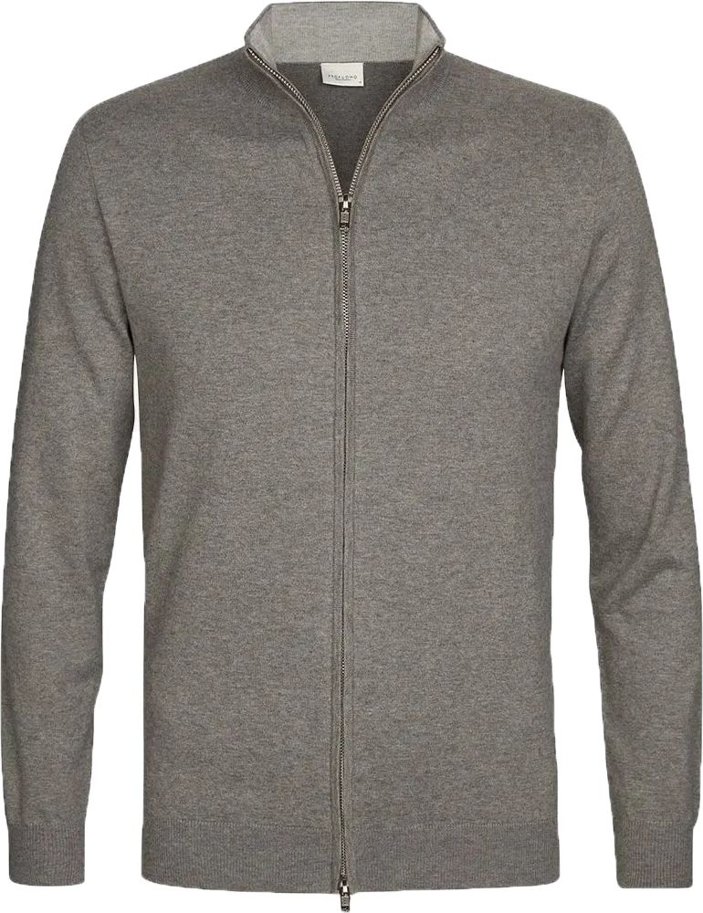 Profuomo Cardigan Zip Grise  Gris taille S