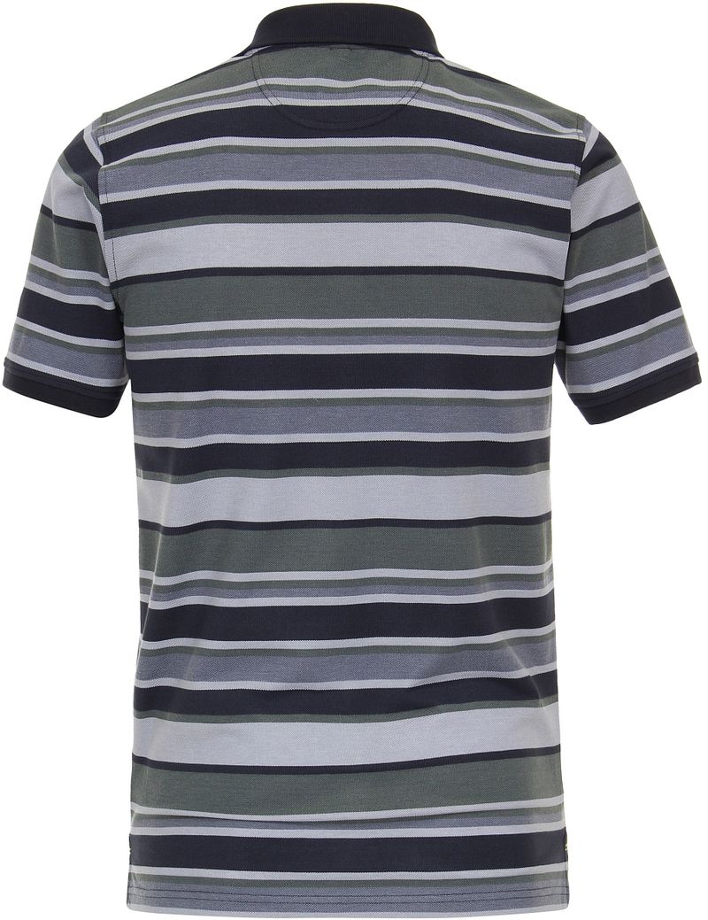 Casa Moda Poloshirt Streep Groen