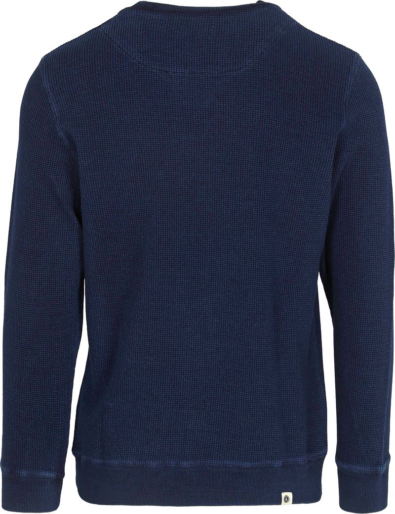 Anerkjendt Pullover Ruben Waffle Navy - Größe M günstig online kaufen