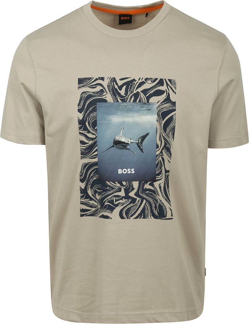 BOSS T-shirt Tucan Beige - Größe M günstig online kaufen