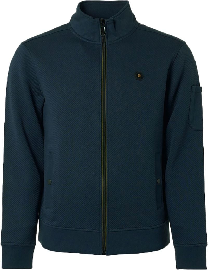 No Excess-Strickjacke Jacquard Navy - Größe XXL günstig online kaufen