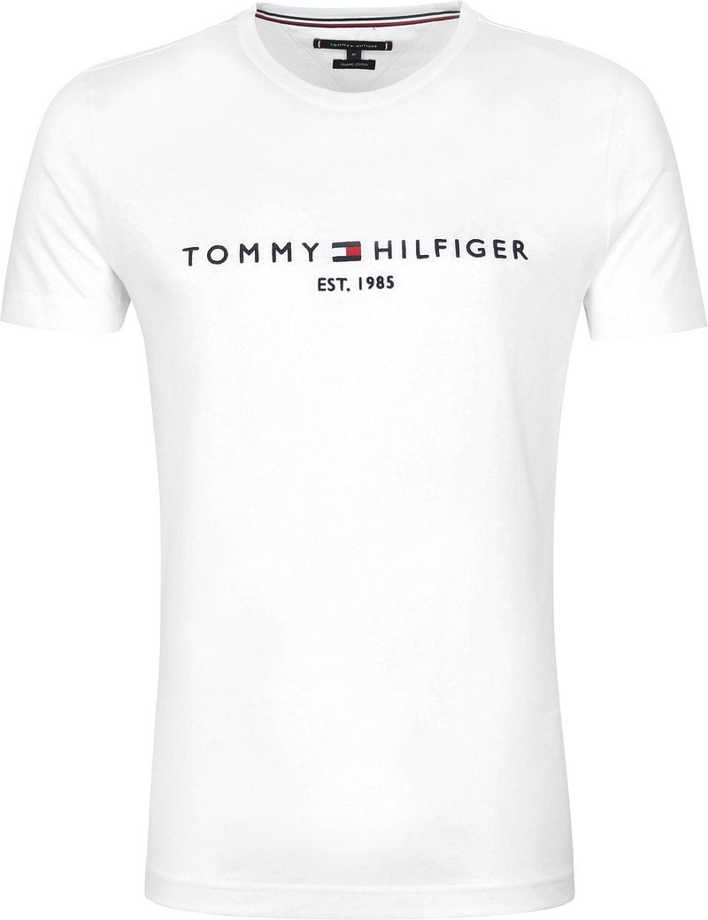 Tommy Hilfiger Logo T-Shirt Weiß - Größe XS günstig online kaufen