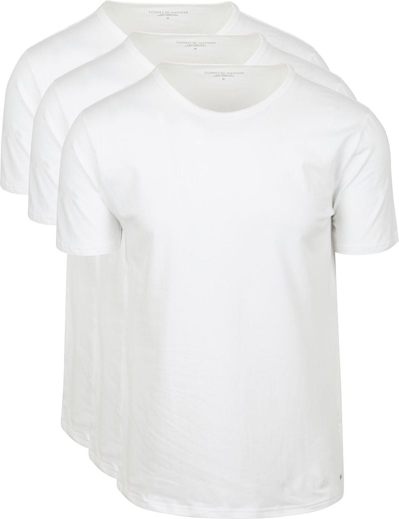 Tommy Hilfiger T-shirts V-Ausschnitt 3-Pack Weiß - Größe S günstig online kaufen