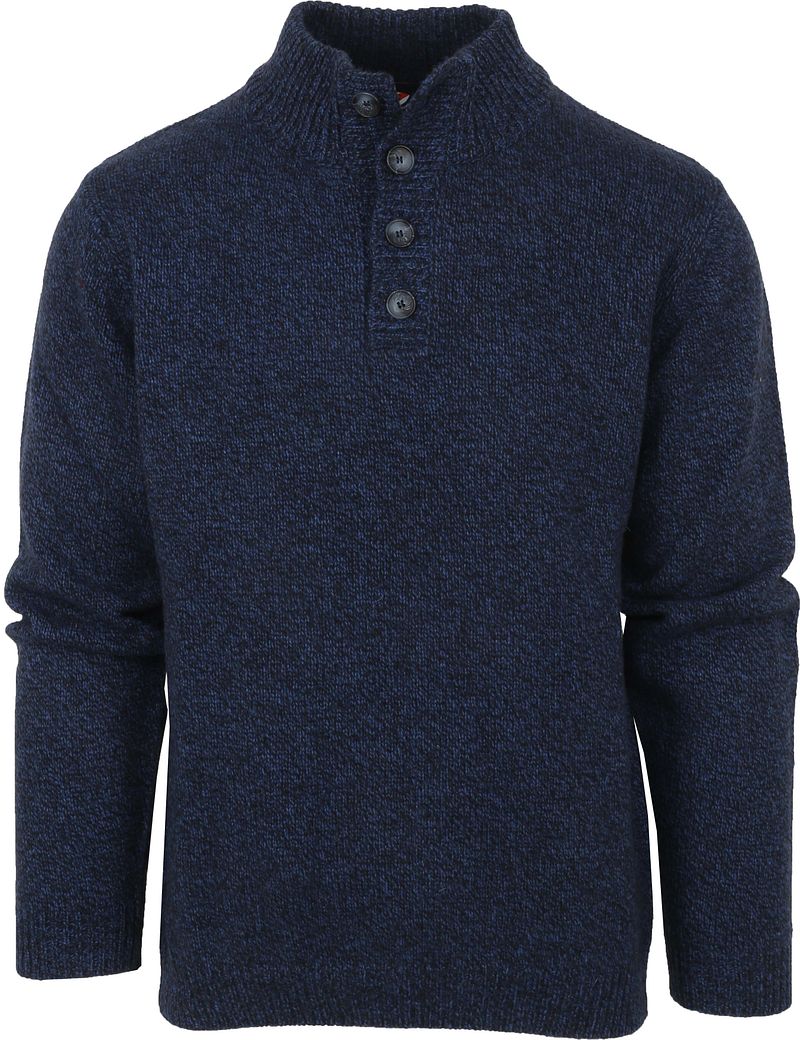 Suitable Pull Col Boutonné Angeline Foncé Bleu Bleu foncé taille M