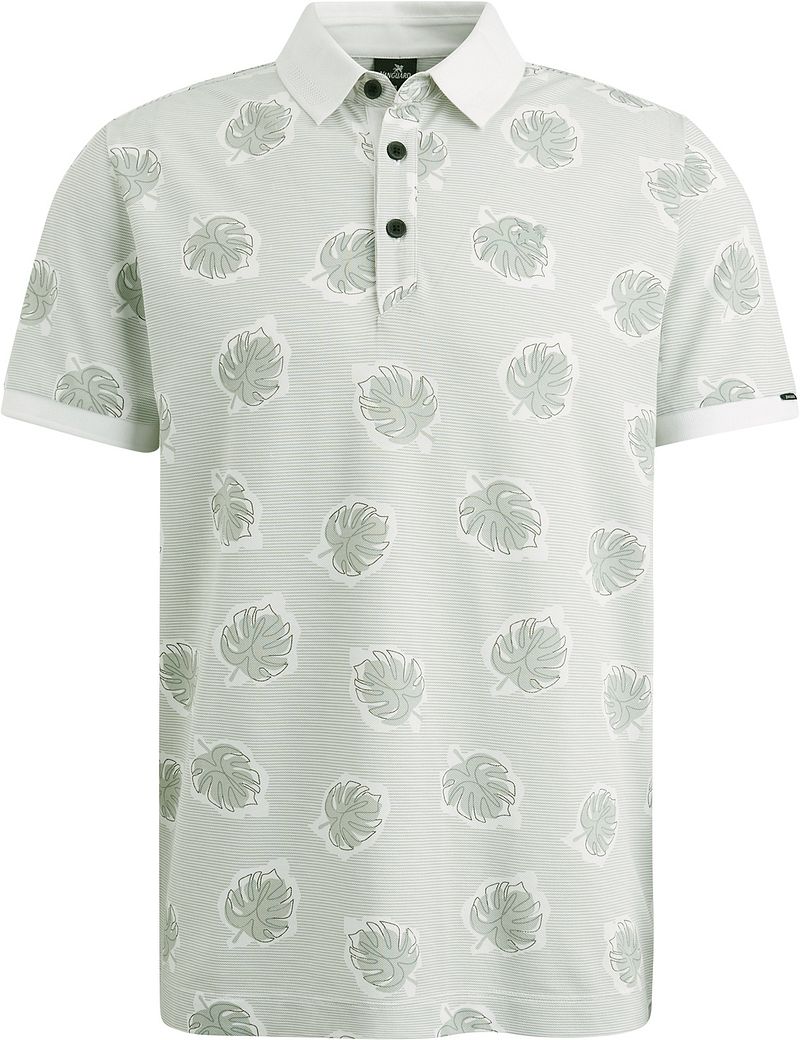 Vanguard Piqué Polo Print Lichtgroen