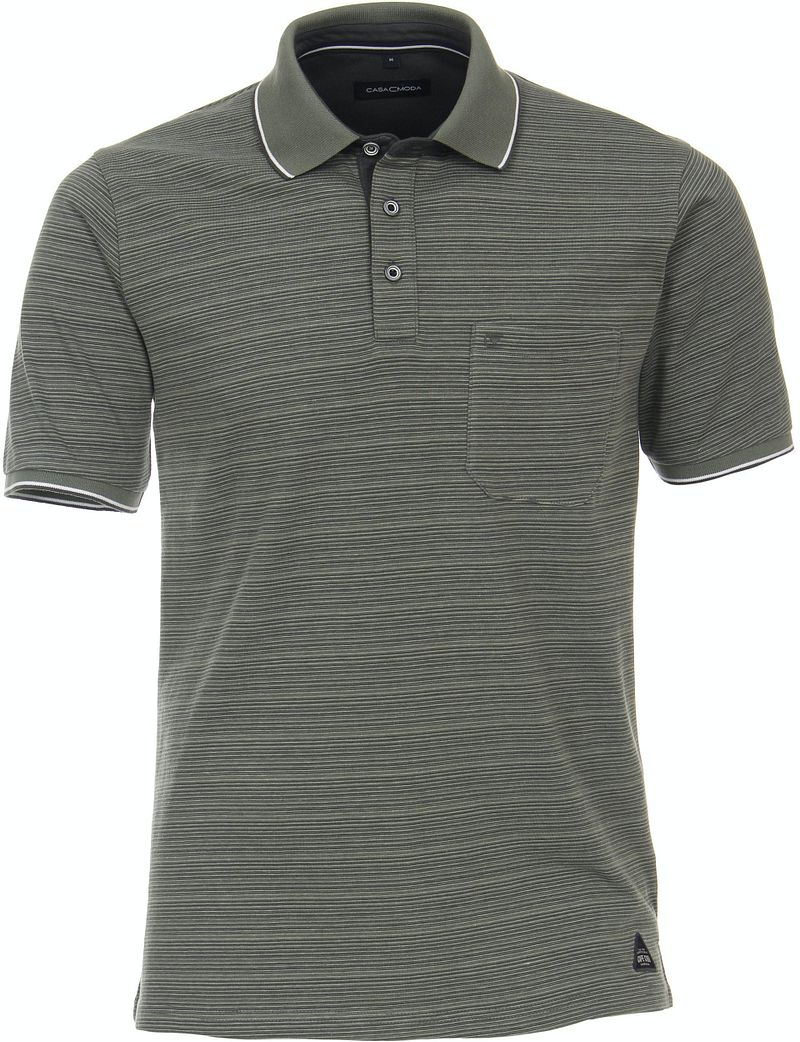 Casa Moda Polo Rayures Vert taille M