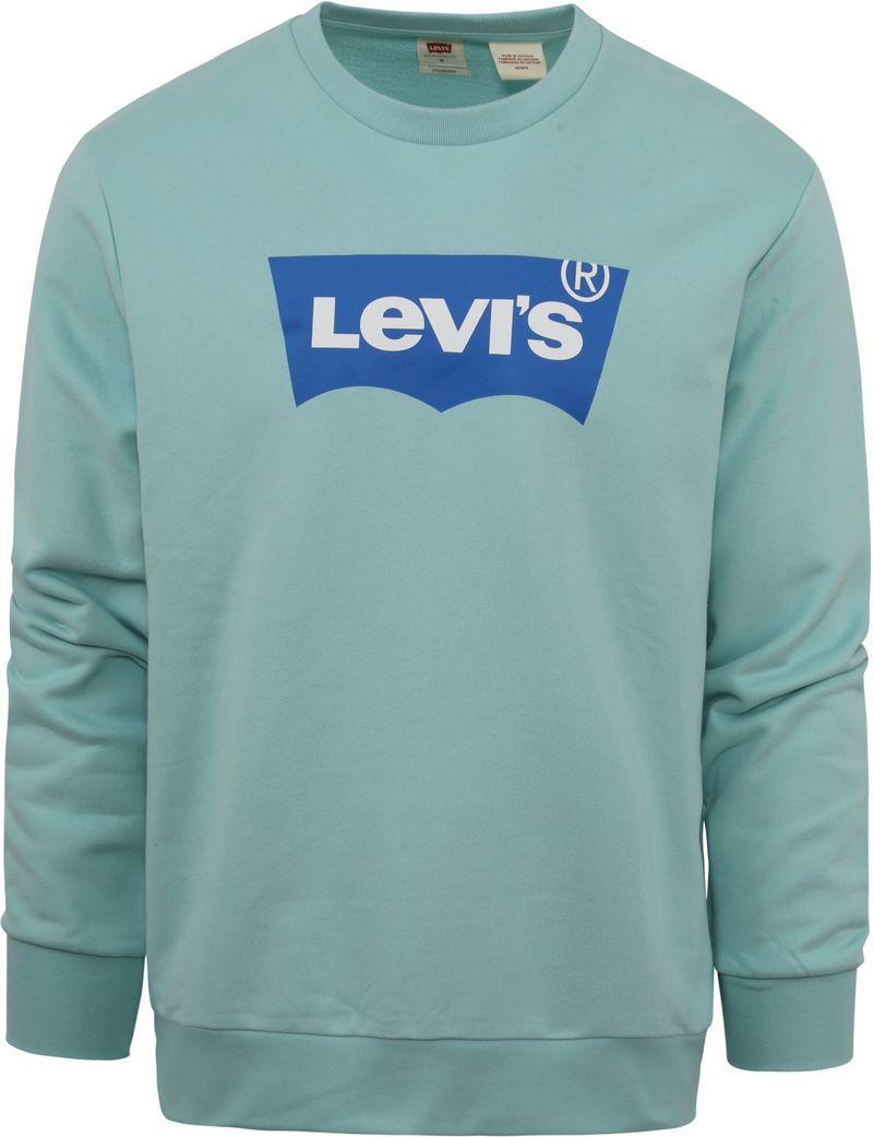 levi's original graphic sweater lichtblauw