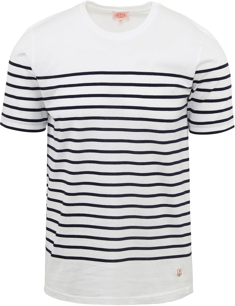 Armor-lux Etel T-Shirt Strepen Wit