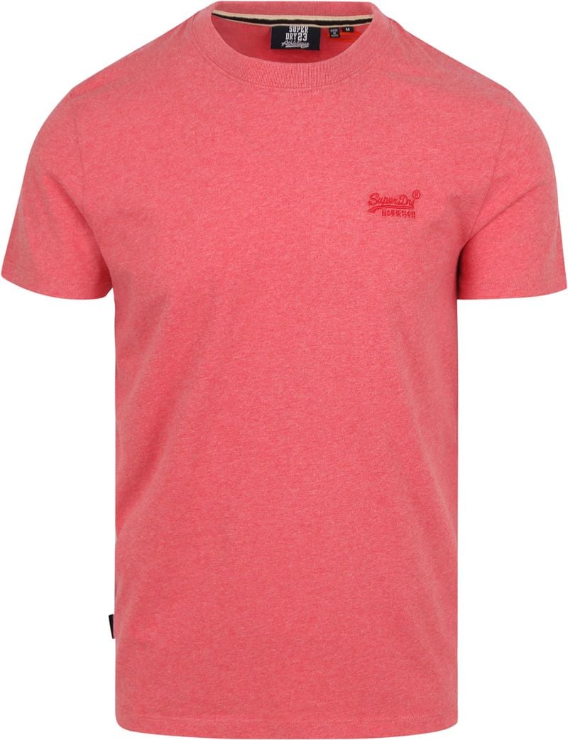 Superdry Classic T Shirt Melange Rosa - Größe XXL günstig online kaufen