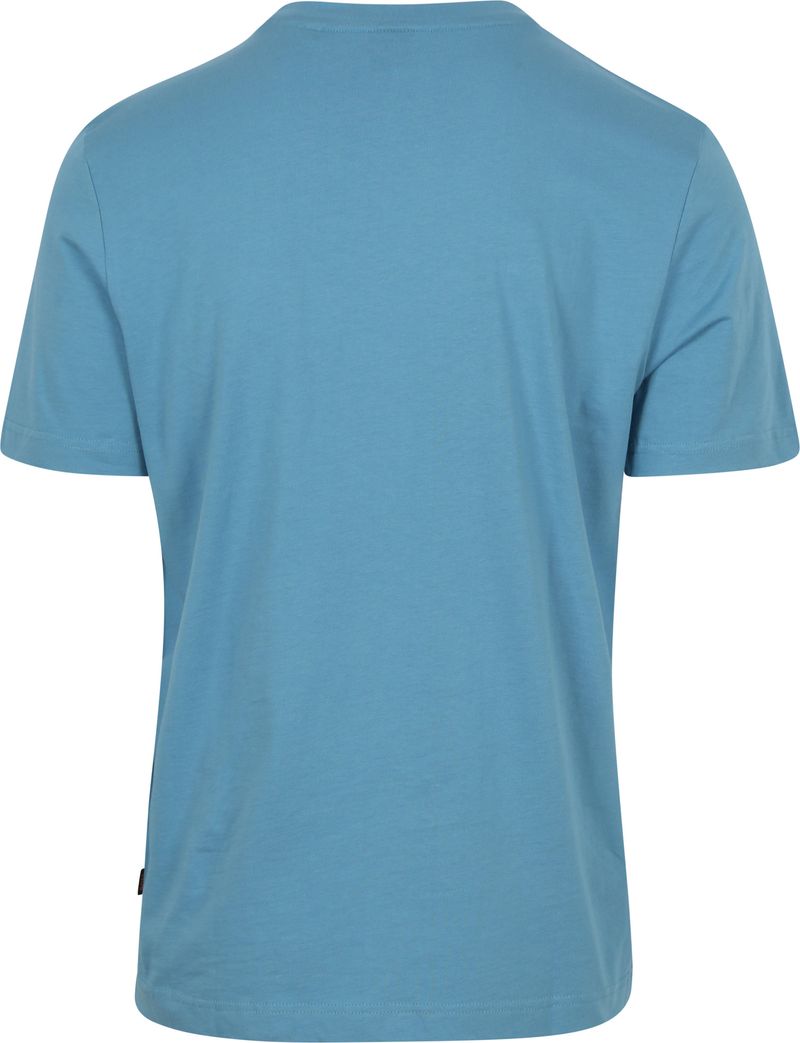 Boss T-shirt ocean Blauw