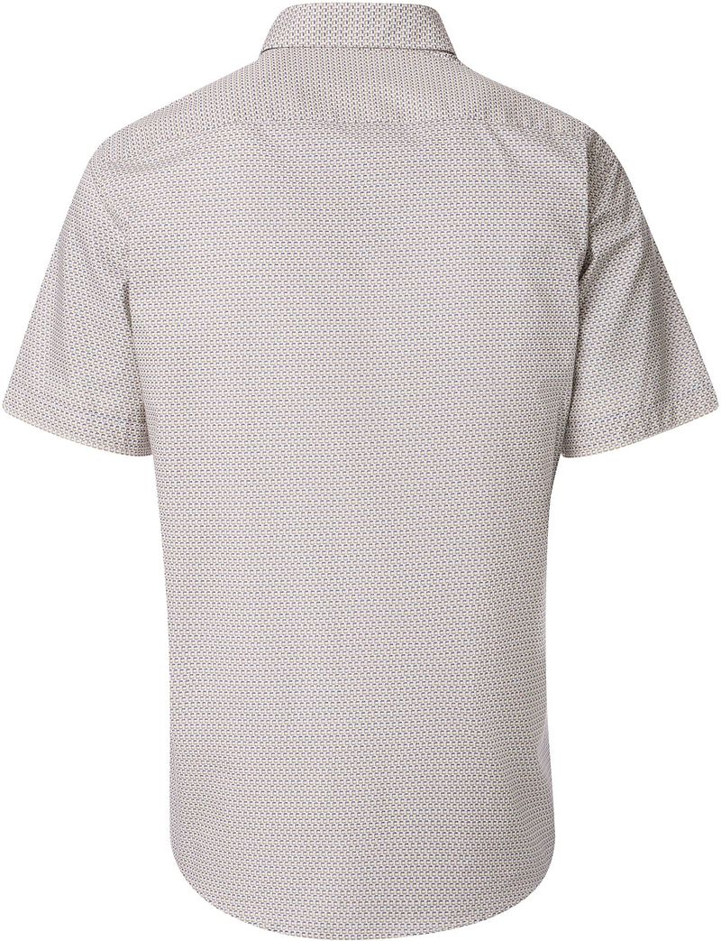 Casa Moda Short Sleeve Overhemd Print Groen