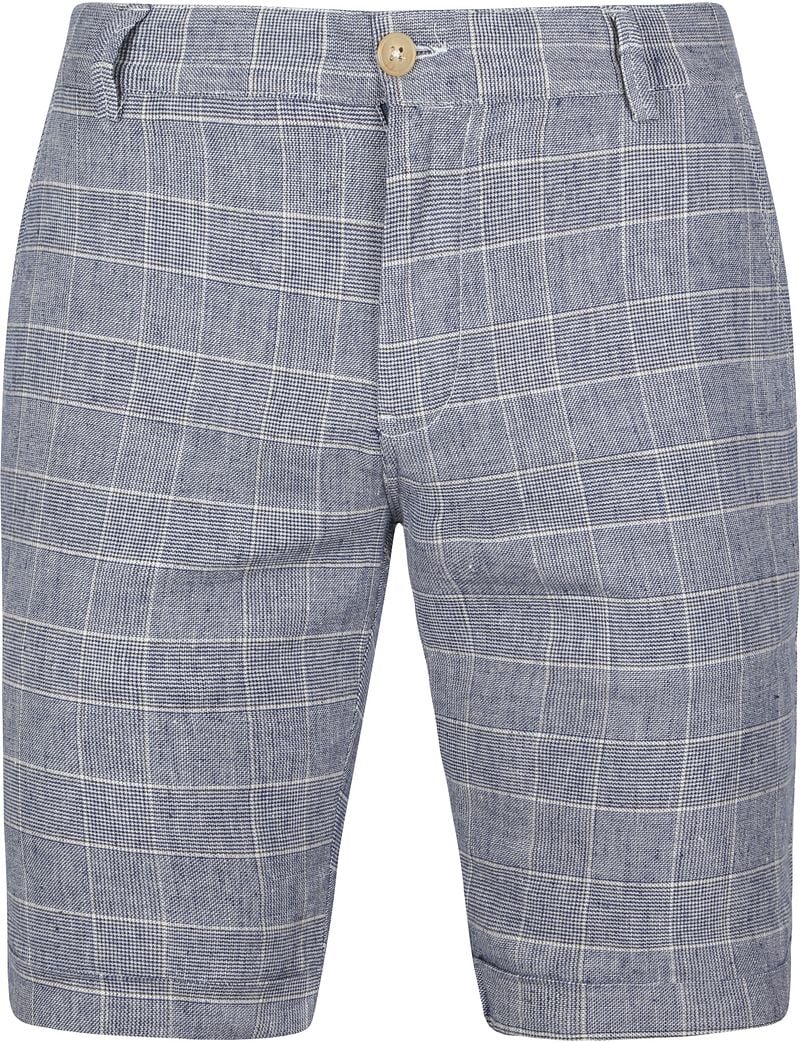 Suitable Don Short Blauw Geruit