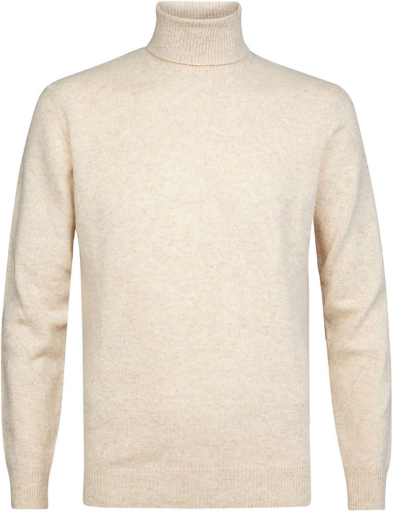 Profuomo Pull Col Roulé Laine  Beige taille S