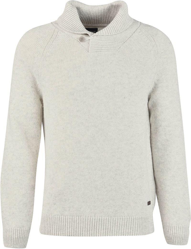 Barbour Pull Laine Clair Beige Blanc cassé Blanc taille L