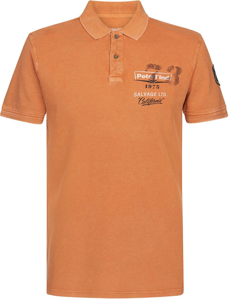 Petrol Polo Logo Orange taille M