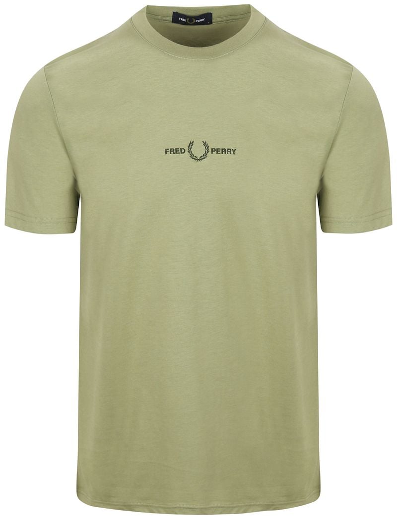 Fred Perry M4580 Embroidered Olive  - Größe L günstig online kaufen