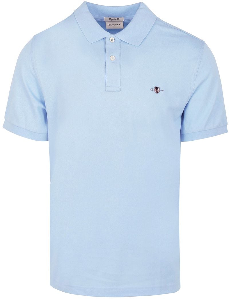 Gant Shield Piqué Poloshirt Fresh Blue - Größe 4XL günstig online kaufen