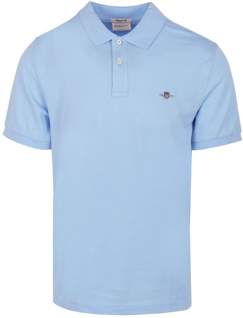 Gant Shield Piqué Poloshirt Lichtblauw