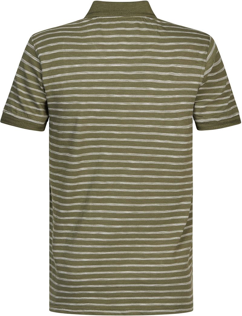 Petrol Polo Shirt Streifen Grün - Größe XXL günstig online kaufen