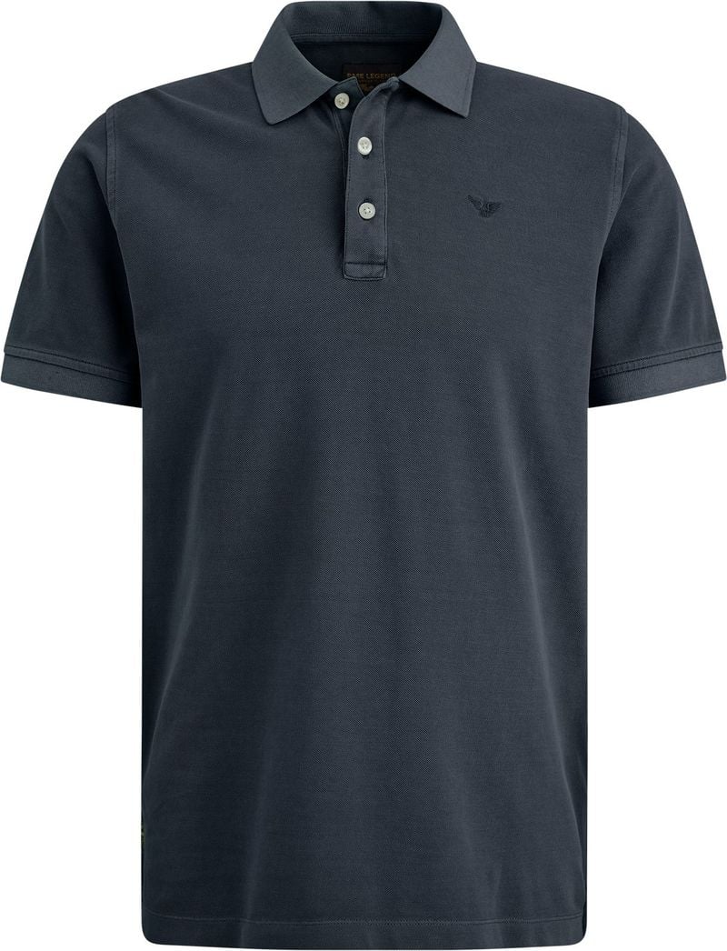 PME LEGEND Heren Polo's & T-shirts Short Sleeve Polo Pique Garment Dye Blauw