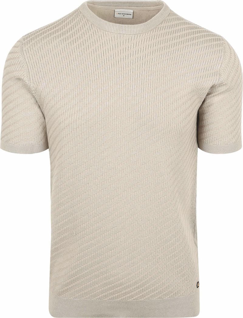 No-Excess Knitted T-Shirt Clay - Größe XL günstig online kaufen