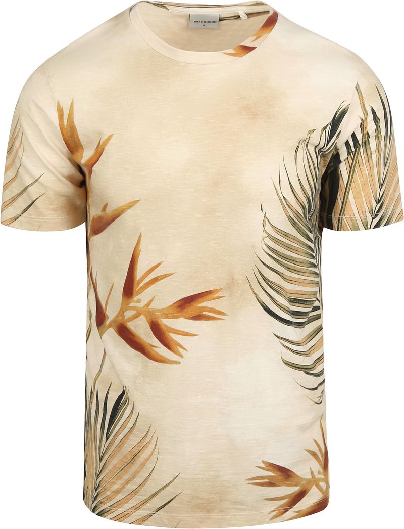 No Excess No-Excess T-Shirt Crewneck Print Ecru