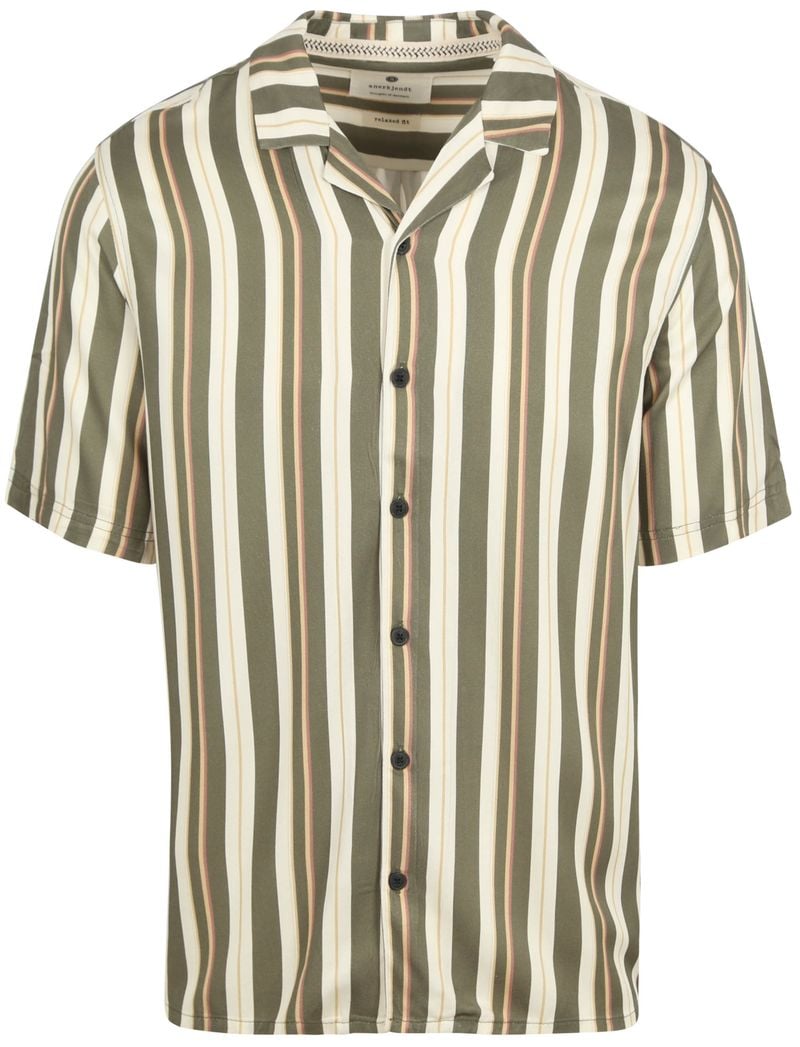 Anerkjendt  Short Sleeve Overhemd Leo Groen