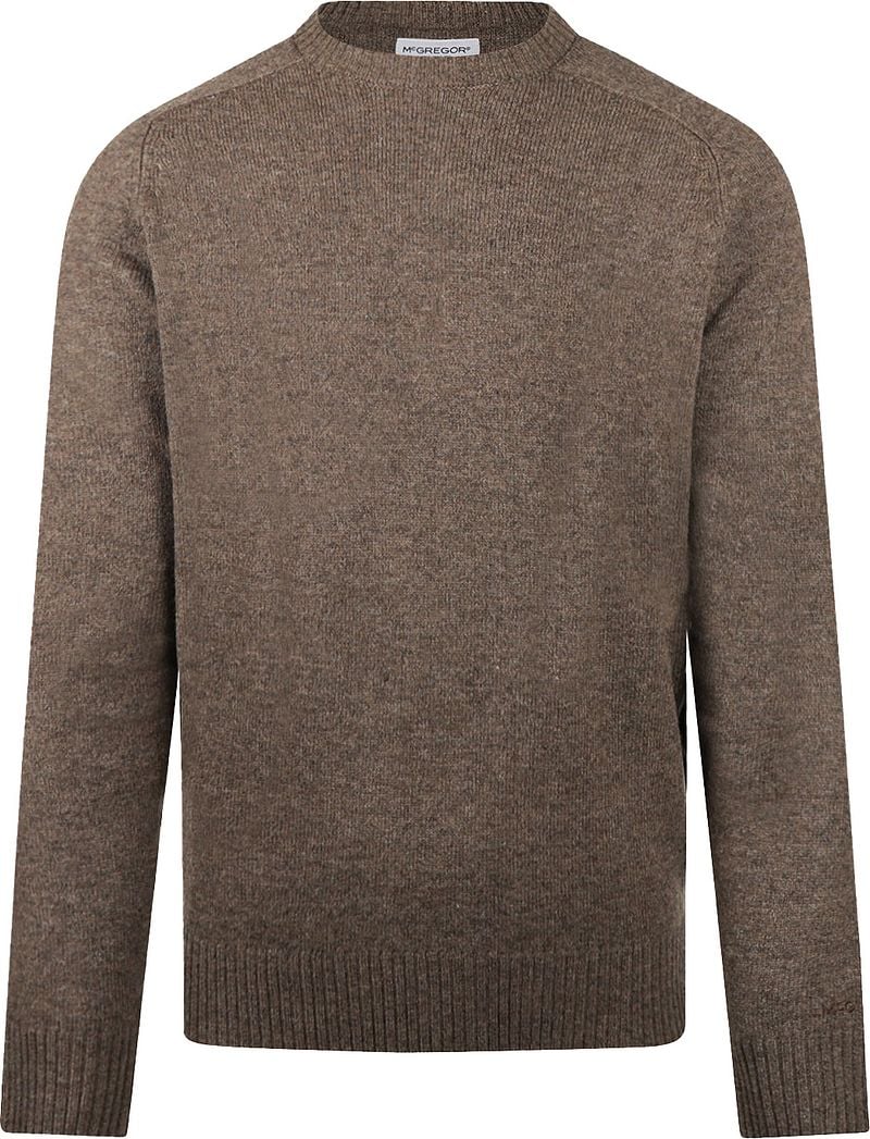 McGregor Pullover Lammwolle Melange Taupe - Größe XXL günstig online kaufen