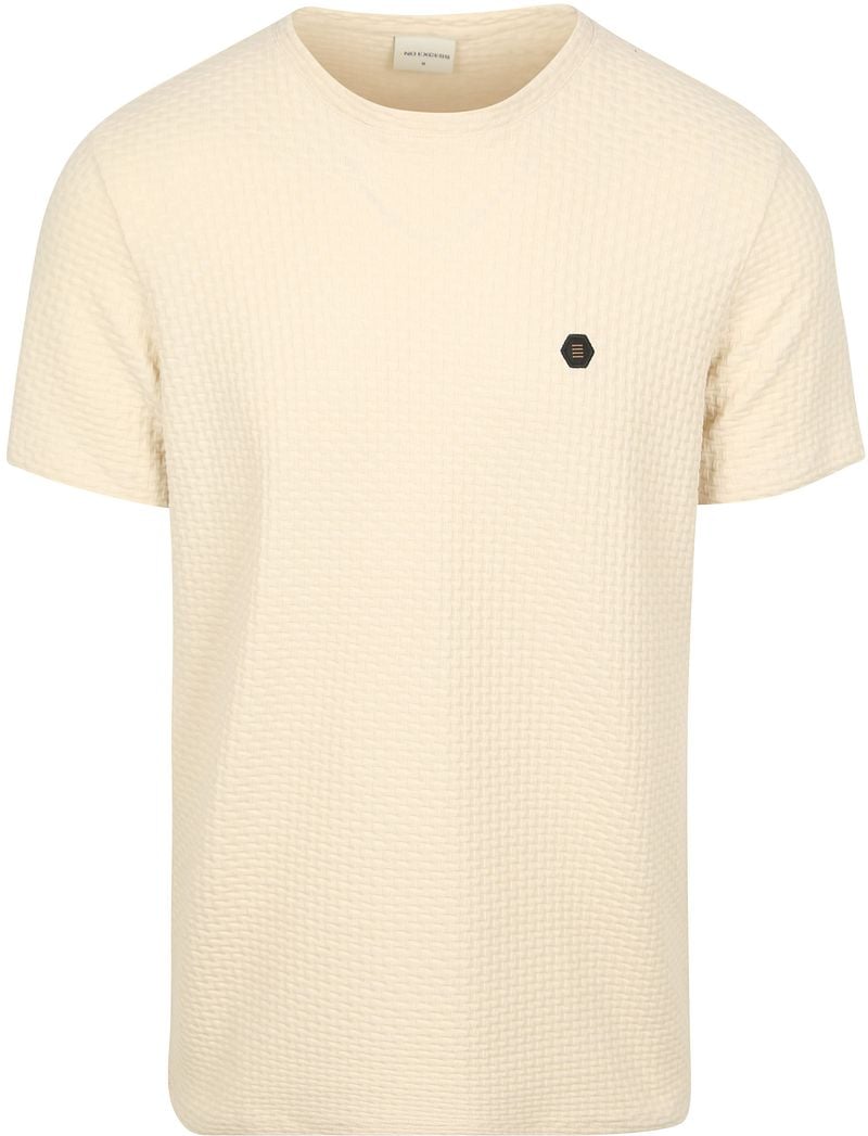 No-Excess T-Shirt Jacquard Ecru - Größe M günstig online kaufen
