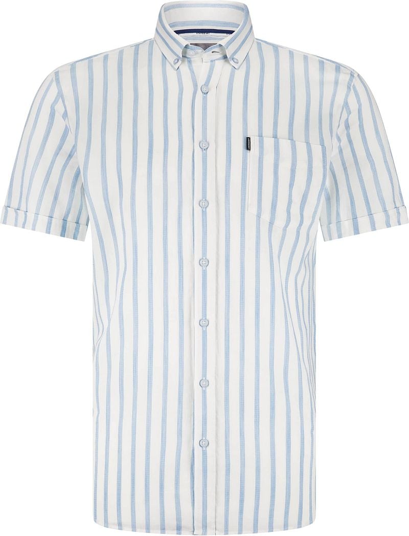 State Of Art Short Sleeve Hemd Stripes Hellblau - Größe M günstig online kaufen