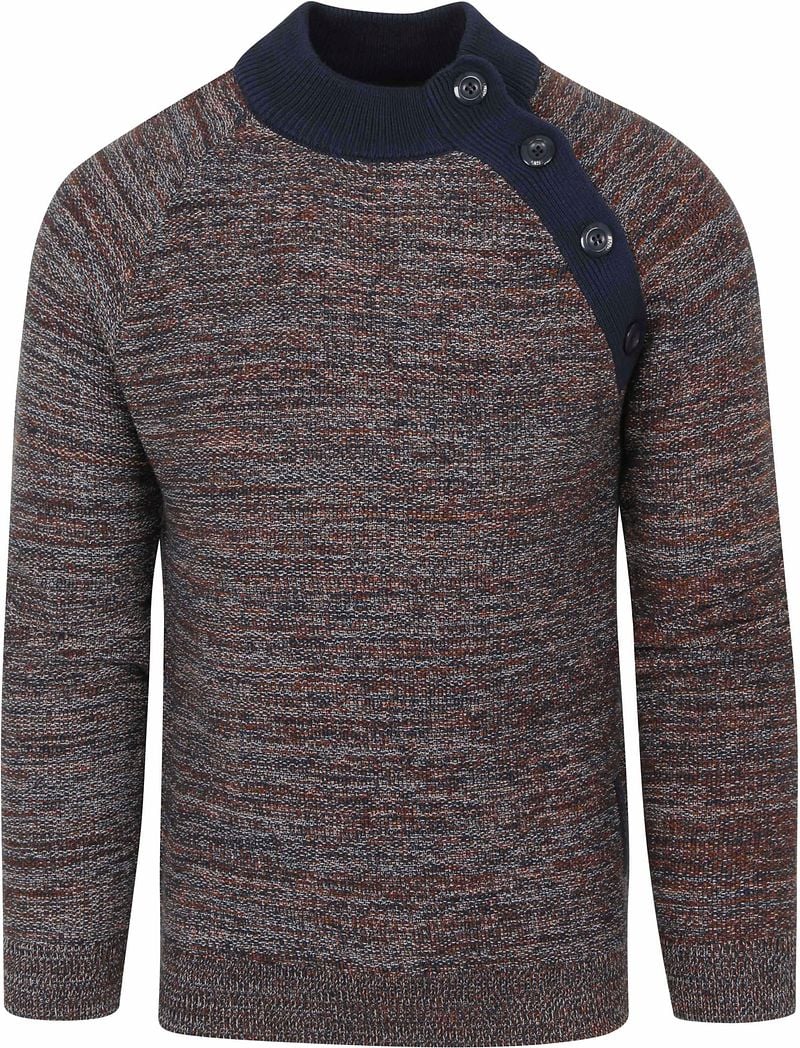 Blue Industry Sweater Mélangé Bleu Bleu foncé taille S