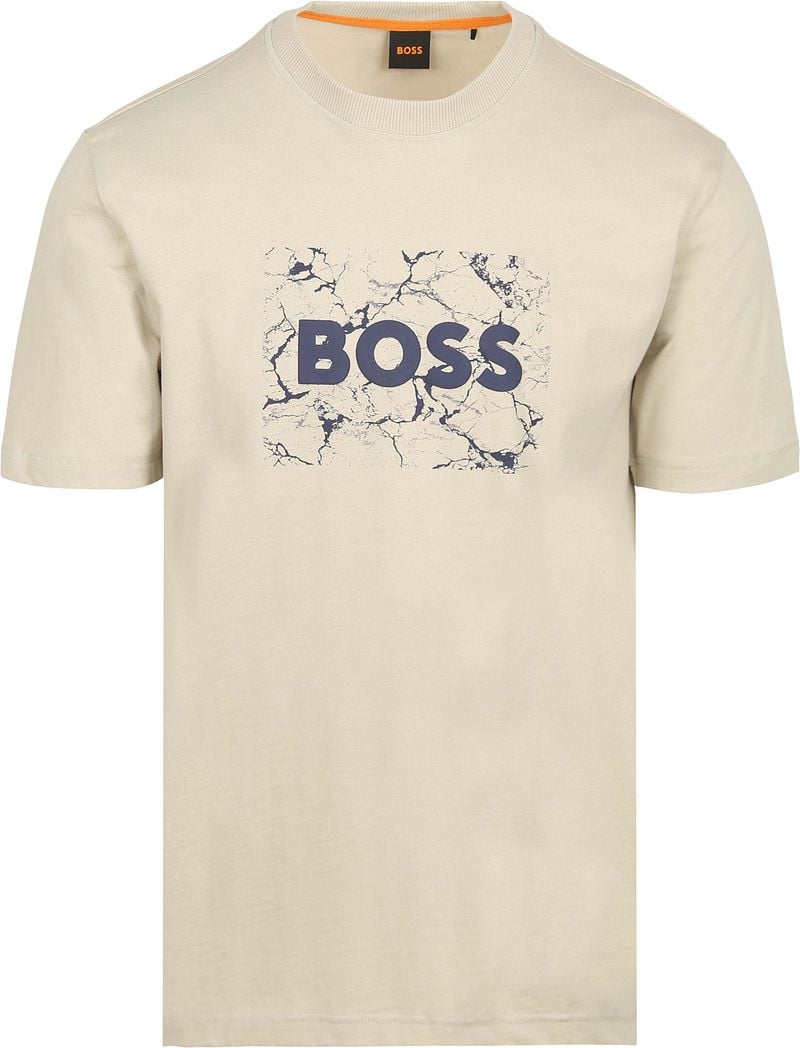 BOSS T-shirt Logo Beige  - Größe XL günstig online kaufen