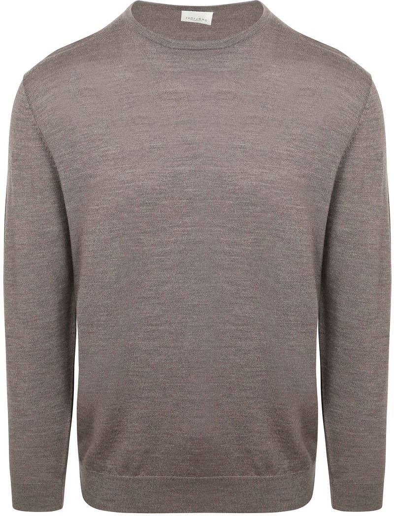 Profuomo Pullover Merinowolle Taupe - Größe M günstig online kaufen