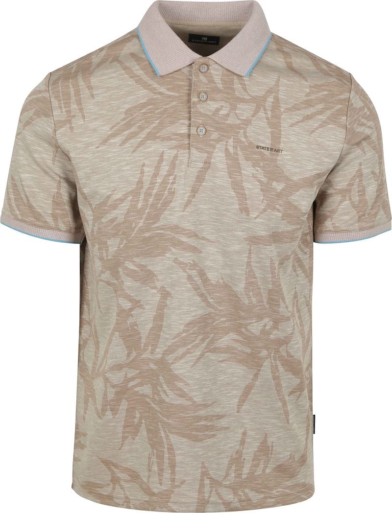 State of Art Poloshirt Faded Leaf Beige - Größe M günstig online kaufen