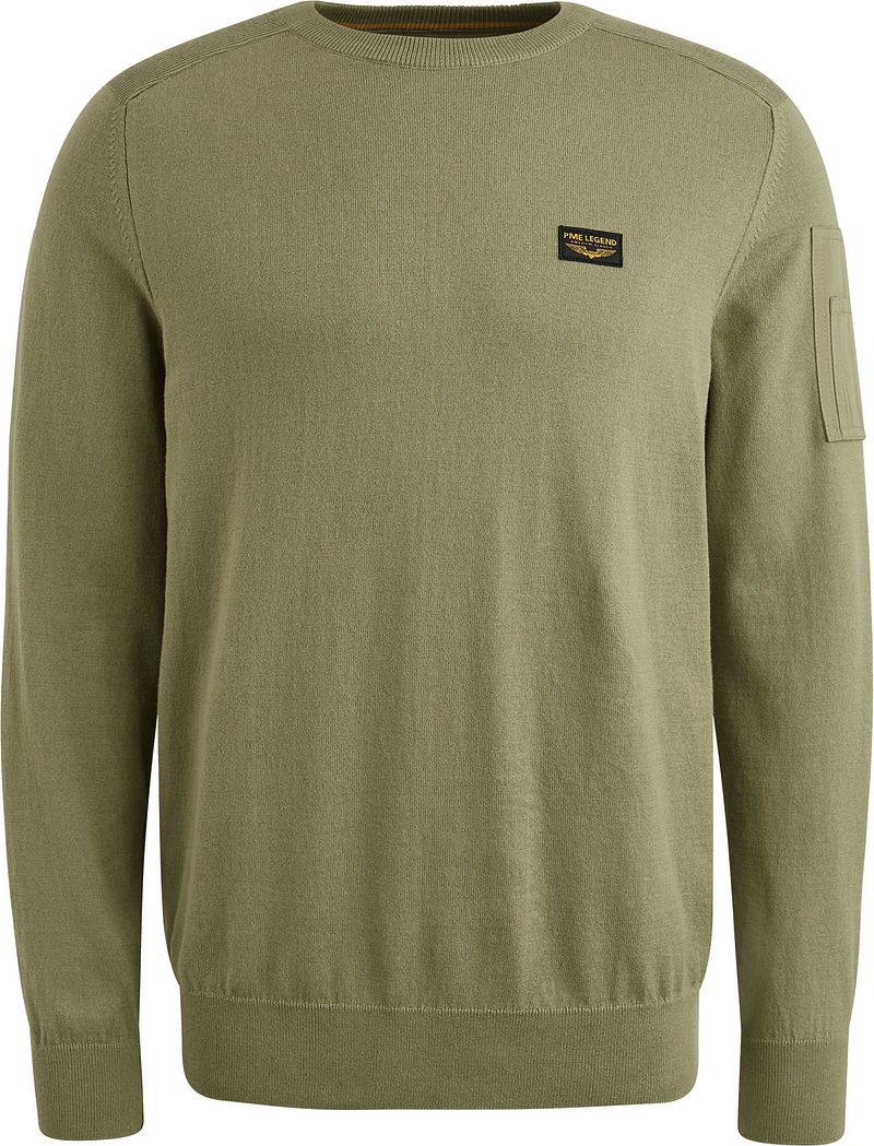 PME Legend American Classic Pullover Oil Grün - Größe 3XL günstig online kaufen