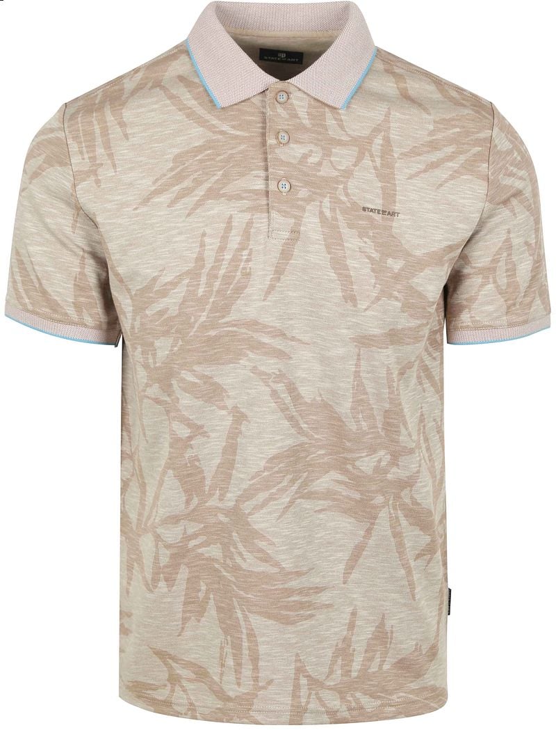 State of Art Poloshirt Faded Leaf Beige - Größe M günstig online kaufen