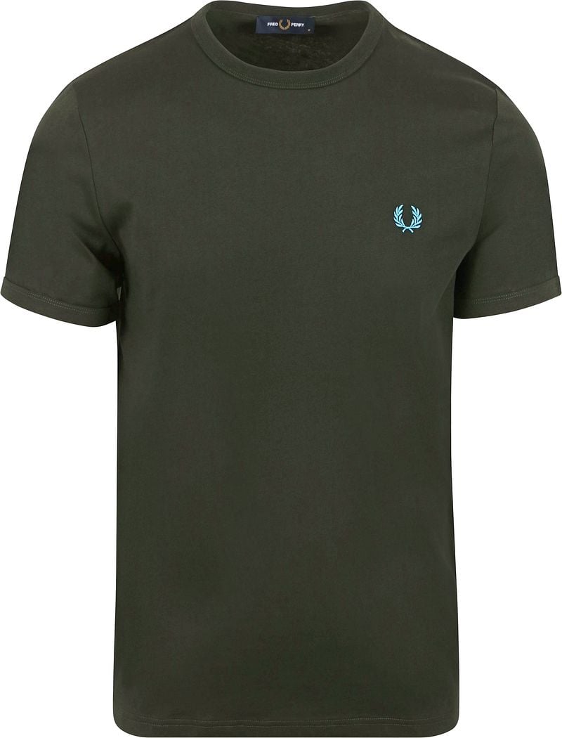 FRED PERRY Heren Polo's & T-shirts Ringer T-shirt Groen