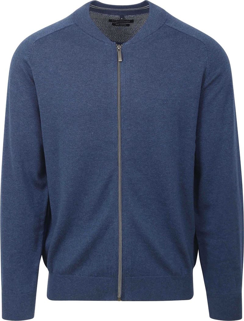 CASAMODA Strickjacke Casamoda Herren Strickjacke Baumwolle - blau L (1-tlg) günstig online kaufen