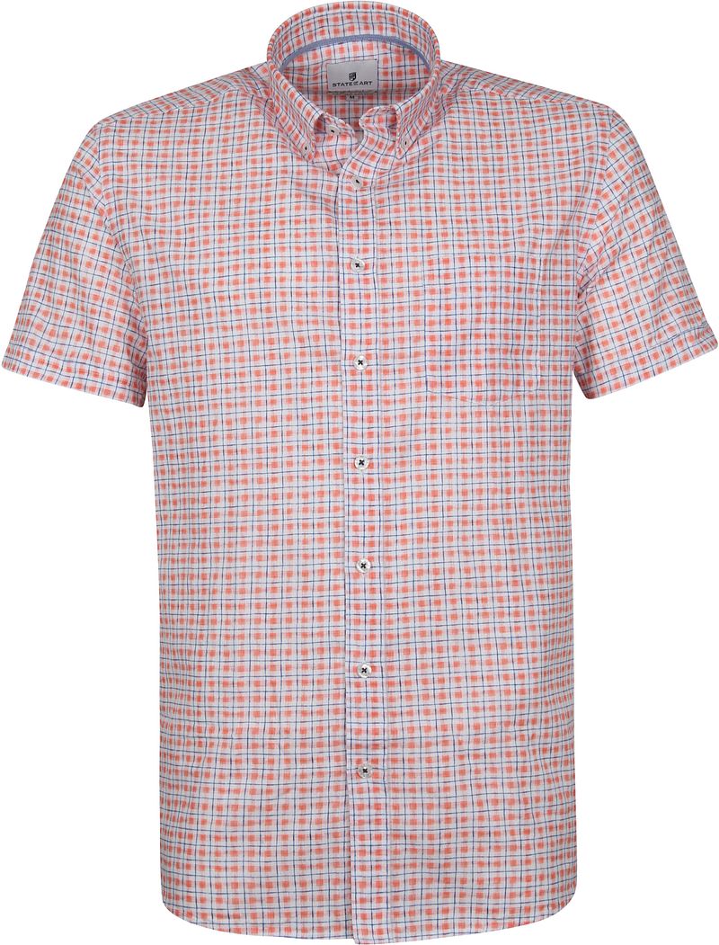 State Of Art Chemise A Carreaux Manches Courtes  Rouge taille M