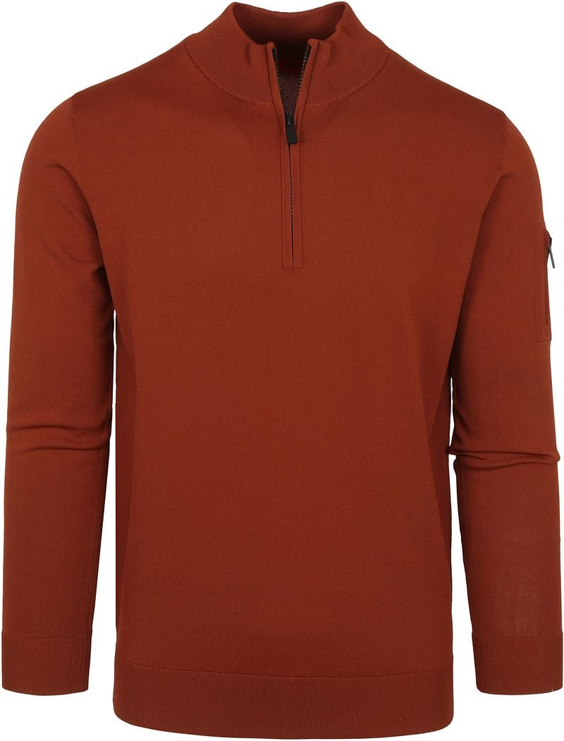 Suitable Half Zip Pullover Brique - Größe S günstig online kaufen