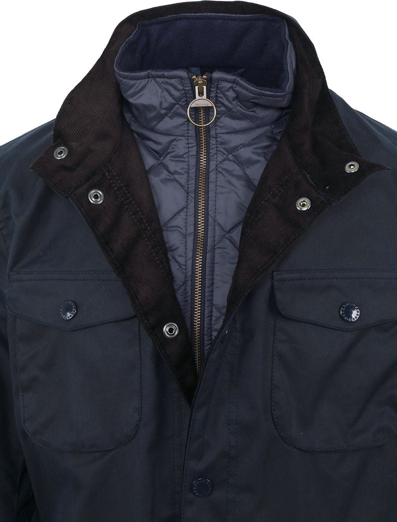 Barbour Wachsjacke Ogston Dunkelblau  - Größe XXL günstig online kaufen