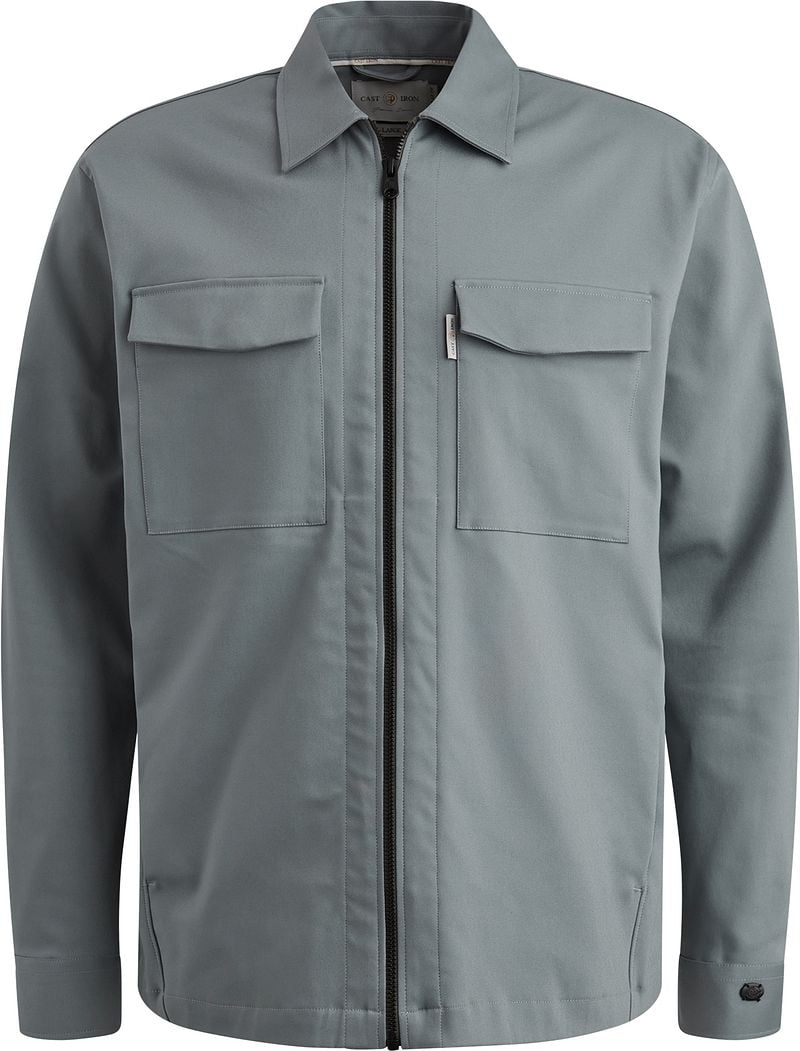 Cast Iron Tech Overshirt Stormy Blau - Größe M günstig online kaufen