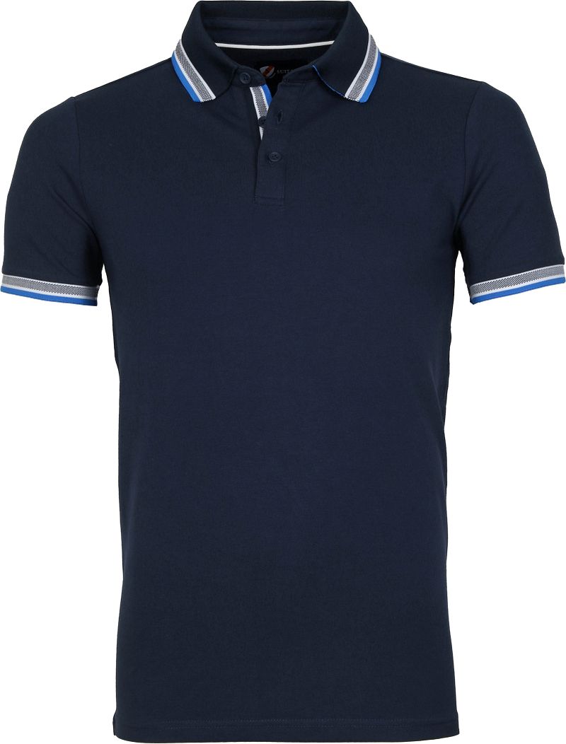 Suitable Polo Brick Marine Bleu foncé Bleu taille M