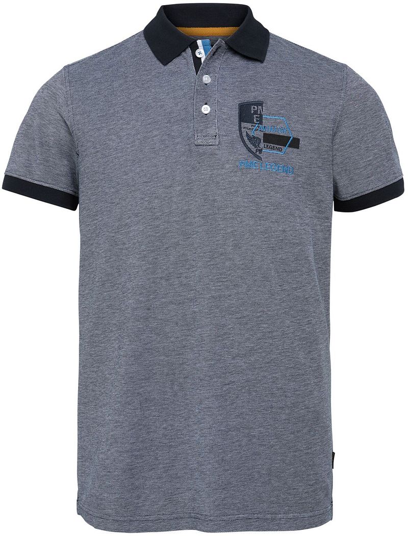 PME Legend Two Tone Pique Polo Foncé Bleu Bleu foncé taille M
