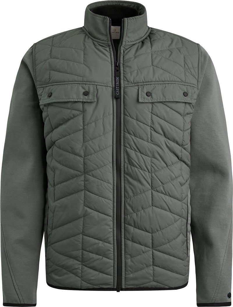 Cast Iron Jacke Interlock Grün - Größe S günstig online kaufen