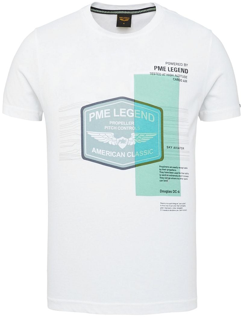 PME Legend Jersey T-Shirt Logo Wit