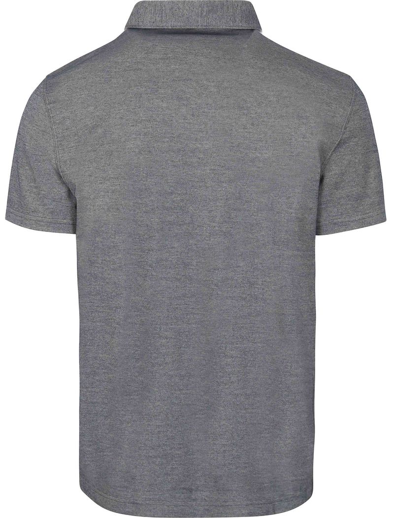 Profuomo Poloshirt Luxury Knitted Melange Blauw
